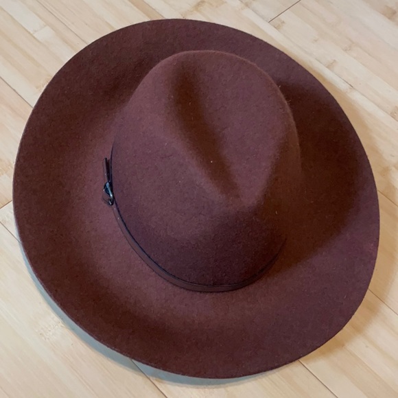 Free shipping: stylish brown wool hat never worn - Picture 2 of 11